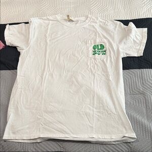 Old Row White Short Sleeve Tee